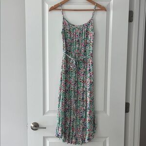 J. Crew Floral Print Midi Dress